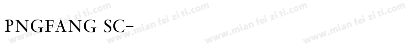 pngfang sc字体转换